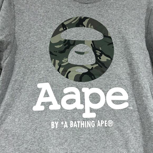 Aape By A Bathing Ape Camo Logo Shirt - Picture 2 of 8